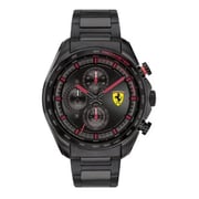 Scuderia Ferrari Speedracer Quartz Black Stainless Steel Watch For Men 830654