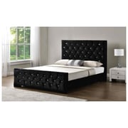 Arya Bedframe Queen Bed without Mattress Black