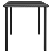 Vidaxl 5 Piece Garden Dining Set Poly Rattan Black Vidaxl 5 Piece Garden Dining Set Poly Rattan Black
