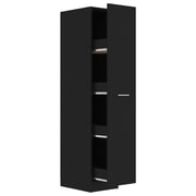 Vidaxl Apothecary Cabinet Black 30x42.5x150 Cm Engineered Wood Vidaxl Apothecary Cabinet Black 30x42.5x150 Cm Engineered Wood