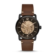 Fossil ME3158 Commuter Automatic Brown Leather Watch Fossil ME3158 Commuter Automatic Brown Leather Watch