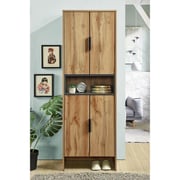 Danube - Chandler Shoe Cabinet With Mirror Stand-woton / Dark Grey Danube - Chandler Shoe Cabinet With Mirror Stand-woton / Dark Grey