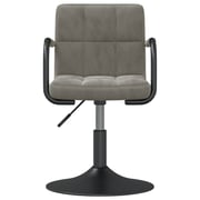 Vidaxl Swivel Dining Chairs 2 Pcs Light Grey Velvet Vidaxl Swivel Dining Chairs 2 Pcs Light Grey Velvet