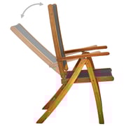 vidaXL Folding Garden Chairs 2 pcs Solid Acacia Wood and Textilene vidaXL Folding Garden Chairs 2 pcs Solid Acacia Wood and Textilene