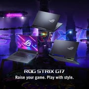 ASUS ROG Strix G17 (2022) Gaming Laptop - AMD Ryzen 9-6900HX / 17.3inch WQHD / 16GB RAM / 1TB SSD / 8GB NVIDIA GeForce RTX 3070 Ti Graphics / Windows 11 Home / English & Arabic Keyboard / Grey / Middle East Version - [G713RW-LL107W]