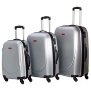 Highflyer Curve Series Trolley Luggage Bag Grey 3pc Set TH10103PC