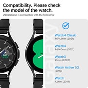Spigen Rugged Band Designed For Samsung Galaxy Watch 4 Classic Band 46mm/42mm, Galaxy Watch 4 Band 44mm/40mm, Galaxy Watch 3 Band 41mm, Galaxy Watch Active 1&2 Band - Matte Black Spigen Rugged Band Designed For Samsung Galaxy Watch 4 Classic Band 46mm/42mm, Galaxy Watch 4 Band 44mm/40mm, Galaxy Watch 3 Band 41mm, Galaxy Watch Active 1&2 Band - Matte Black