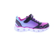 Skechers Heart Lights Kids Shoes Black/Multi 33EU