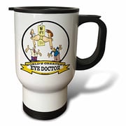 3Drose Funny Worlds Greatest Female Pilot Cartoon Stainless Steel Travel Mug, 14-Ounce