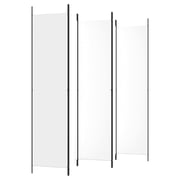vidaXL 5-Panel Room Divider White 250x220 cm Fabric vidaXL 5-Panel Room Divider White 250x220 cm Fabric