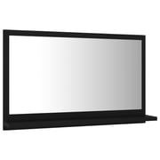 vidaXL Bathroom Mirror Black 60x10.5x37 cm Engineered Wood vidaXL Bathroom Mirror Black 60x10.5x37 cm Engineered Wood
