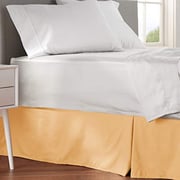 Superior 100% Brushed Microfiber Pleated Bed Skirt, Queen, Gold Superior 100% Brushed Microfiber Pleated Bed Skirt, Queen, Gold