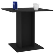 vidaXL Dining Table Black 80x80x75 cm Engineered Wood vidaXL Dining Table Black 80x80x75 cm Engineered Wood