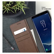 Araree Bonnet Stand Flip Cover Charcoal Grey For Samsung Galaxy Note 8