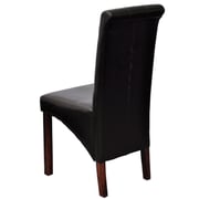 vidaXL Dining Chairs 2 pcs Brown Faux Leather vidaXL Dining Chairs 2 pcs Brown Faux Leather