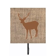 Caroline's Treasures Bb1012-Bl-Bn-Sh4 Deer Burlap And Brown Leash Or Key Holder Bb1012, 7Hx4.25W, Multicolor Caroline's Treasures Bb1012-Bl-Bn-Sh4 Deer Burlap And Brown Leash Or Key Holder Bb1012, 7Hx4.25W, Multicolor