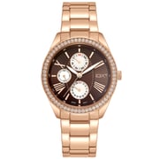 ECSTACY Women's Multi Function Brown Dial Watch - E9621-RBKD ECSTACY Women's Multi Function Brown Dial Watch - E9621-RBKD
