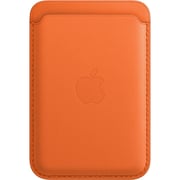 Apple iPhone Leather Wallet Orange with MagSafe
