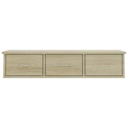 Vidaxl Wall-mounted Drawer Shelf Sonoma Oak 88x26x18.5 Cm Chipboard Vidaxl Wall-mounted Drawer Shelf Sonoma Oak 88x26x18.5 Cm Chipboard