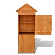 Vidaxl Garden Storage Cabinet Brown 79x49x190 Cm Vidaxl Garden Storage Cabinet Brown 79x49x190 Cm