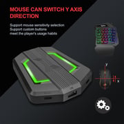 HXSJ P6 Keyboard and Mouse Adapter Portable Mice Converter Replacement for N-Switch PS4 PS3 XBox One 360 with Four-color Breathing Light
