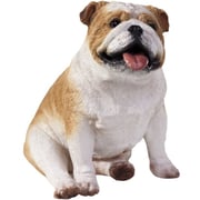 Sandicast Fawn Bulldog Sculpture, Sitting, Small Size Sandicast Fawn Bulldog Sculpture, Sitting, Small Size