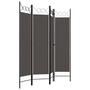 Vidaxl 4-panel Room Divider Anthracite 160x180 Cm Vidaxl 4-panel Room Divider Anthracite 160x180 Cm