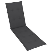 vidaXL Deck Chair Cushion Anthracite (75+105)x50x3 cm vidaXL Deck Chair Cushion Anthracite (75+105)x50x3 cm