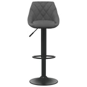 Vidaxl Bar Stools 2 Pcs Dark Grey Velvet Vidaxl Bar Stools 2 Pcs Dark Grey Velvet