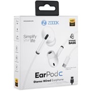 Zoook EARPOD C USB Type-C In Ear Headset White Zoook EARPOD C USB Type-C In Ear Headset White