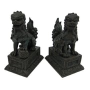Summit Chinese Guardian Lions Foo Dogs Bronzed Finish Statue Bookends Summit Chinese Guardian Lions Foo Dogs Bronzed Finish Statue Bookends