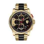 Scuderia Ferrari FORMULA Watch For Men with 2 Tone Stainless Steel Strap