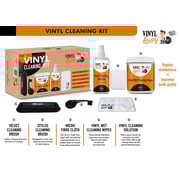 Vinyl Record Cleaning Kit, 5 Piece Set Including Velvet Lp Cleaning Brush, Stylus Brush, Cleaning Solution, Wet Wipes And Micro Fiber Cleaning Cloth
