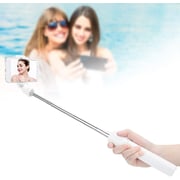 DIRECT 2 U - K07 Selfie Stick Integrated Tripod Wireless 4.0 with Wireless Remote Control for Smart Phone White