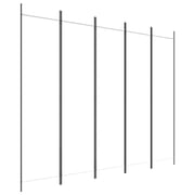 vidaXL 5-Panel Room Divider White 250x200 cm Fabric vidaXL 5-Panel Room Divider White 250x200 cm Fabric