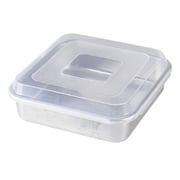 Nordic Ware Natural Aluminum Commercial Square Cake Pan With Lid, Exterior 9.88 X 9.88 Inches