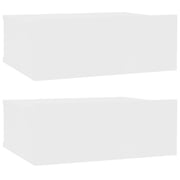 vidaXL Floating Nightstands 2 pcs White 40x30x15cm Engineered Wood vidaXL Floating Nightstands 2 pcs White 40x30x15cm Engineered Wood
