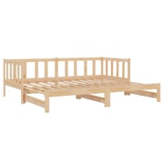 Vidaxl Pull-out Day Bed Solid Pinewood 2x Vidaxl Pull-out Day Bed Solid Pinewood 2x
