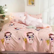 DEALS FOR LESS - Queen/Double Size, Duvet Cover, Bedding Set of 6 Pieces, Cute Girl Design, 1 Duvet cover + 1 bedsheet + 4 pillow covers. DEALS FOR LESS - Queen/Double Size, Duvet Cover, Bedding Set of 6 Pieces, Cute Girl Design, 1 Duvet cover + 1 bedsheet + 4 pillow covers.