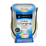 Luminite Color Changing Citronella Candle W/LED lights (200 g) Luminite Color Changing Citronella Candle W/LED lights (200 g)