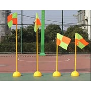 ULTIMAX Soccer Football Field Corner flags Portable Soccer Flags Soccer Poles, Detachable Football Flag Poles Set with Carrying Bag-5 Pcs ULTIMAX Soccer Football Field Corner flags Portable Soccer Flags Soccer Poles, Detachable Football Flag Poles Set with Carrying Bag-5 Pcs