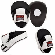 Max Strength Focus Pads Hook & Jab Mitts MMA Training Boxing Gloves Black/White Max Strength Focus Pads Hook & Jab Mitts MMA Training Boxing Gloves Black/White