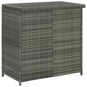 Vidaxl 3 Piece Bar Set Poly Rattan Grey Vidaxl 3 Piece Bar Set Poly Rattan Grey