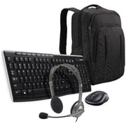Logitech Keyboard+Headset+Backpack Black Logitech Keyboard+Headset+Backpack Black