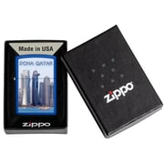 Zippo CI400138 229 Qatar Doha Nature Royal Blue Matte Windproof Lighter Zippo CI400138 229 Qatar Doha Nature Royal Blue Matte Windproof Lighter