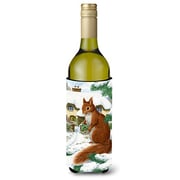 Caroline's Treasures Asa2014Literk Red Squirrel & Cottage Wine Bottle Beverage Insulator Hugger, Wine Bottle, Multicolor Caroline's Treasures Asa2014Literk Red Squirrel & Cottage Wine Bottle Beverage Insulator Hugger, Wine Bottle, Multicolor