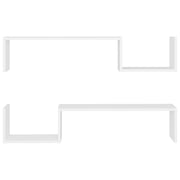 Vidaxl Wall Shelf 2 Pcs White 100x15x20 Cm Engineered Wood Vidaxl Wall Shelf 2 Pcs White 100x15x20 Cm Engineered Wood