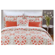 Queen Comforter Set 240x260cm Polycotton Print Red 144TC