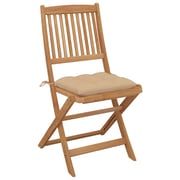 vidaXL Folding Garden Chairs 6 pcs with Cushions Solid Acacia Wood vidaXL Folding Garden Chairs 6 pcs with Cushions Solid Acacia Wood
