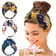 Catery Boho Headbands Criss Cross Headband Headpiece Stylish Floal Style Head Wrap Hair Band Vintage Cotton Elastic Fabric Hairbands Fashion Accessories For Women - Pack Of 3 Catery Boho Headbands Criss Cross Headband Headpiece Stylish Floal Style Head Wrap Hair Band Vintage Cotton Elastic Fabric Hairbands Fashion Accessories For Women - Pack Of 3